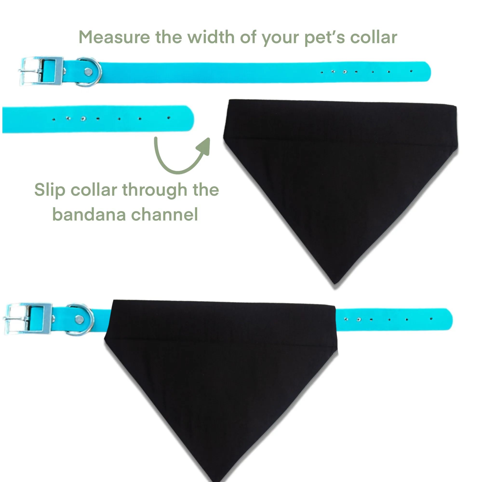 Green Polka Dot Slip On Bandana