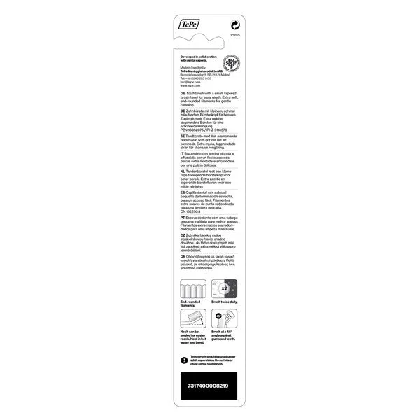 TePe Kids Extra Soft Toothbrush 1x Cello (One Toothbrush)